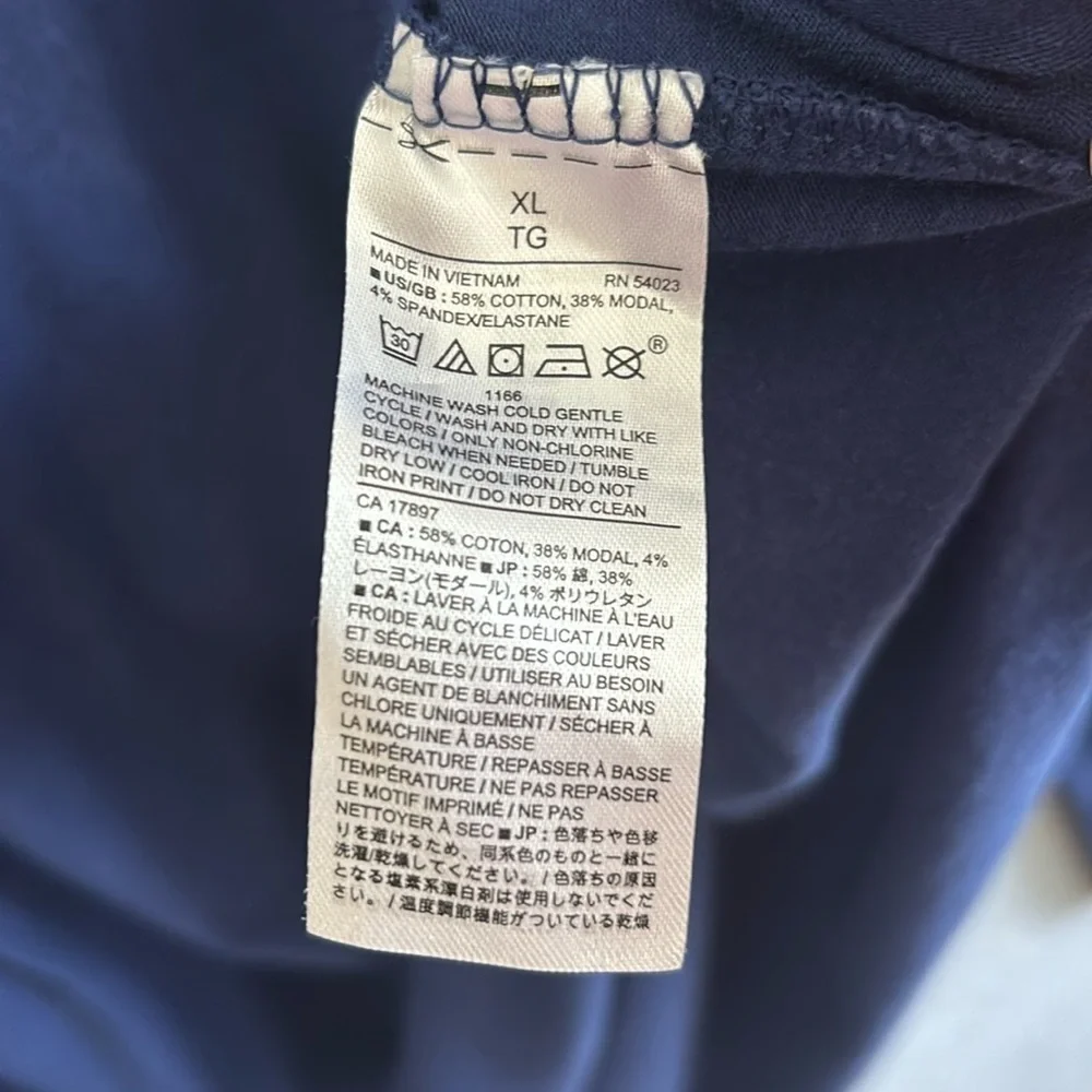 Banana Republic | Timeless Tee T-Shirt Intimparel (XL) Navy Blue